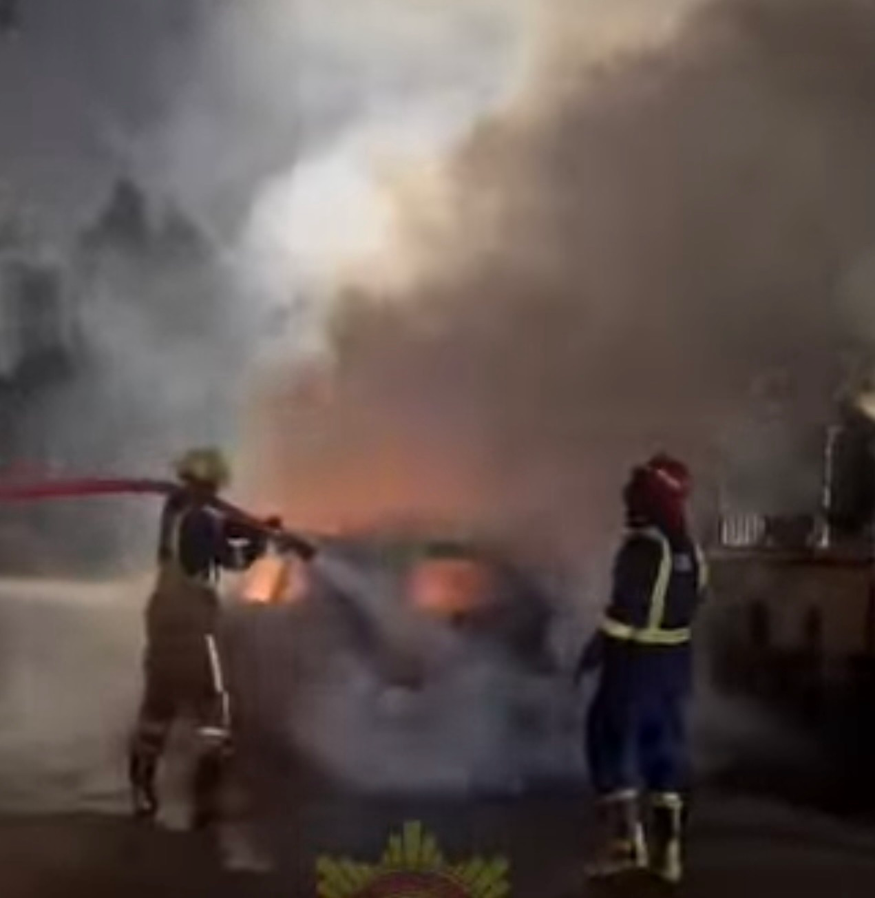 Vehicle Destroyed in Fire at Labone; No Casualties Reported