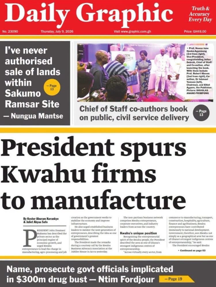 Newspaper Review – Thursday, July 9, 2026